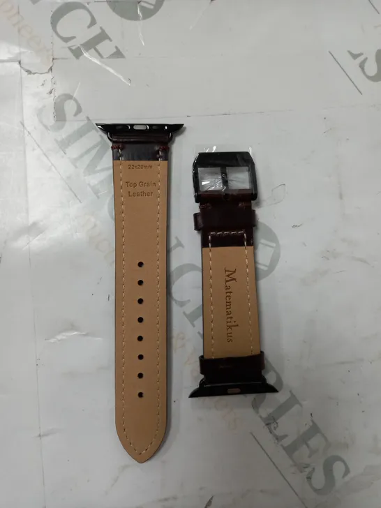 SMART WATCH STRAP - BROWN LEATHER 