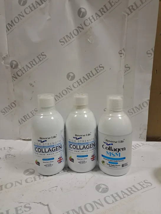 SET OF 3 REVERSE LIFE HIGH STRENGTH COLLAGEN LIQUID 