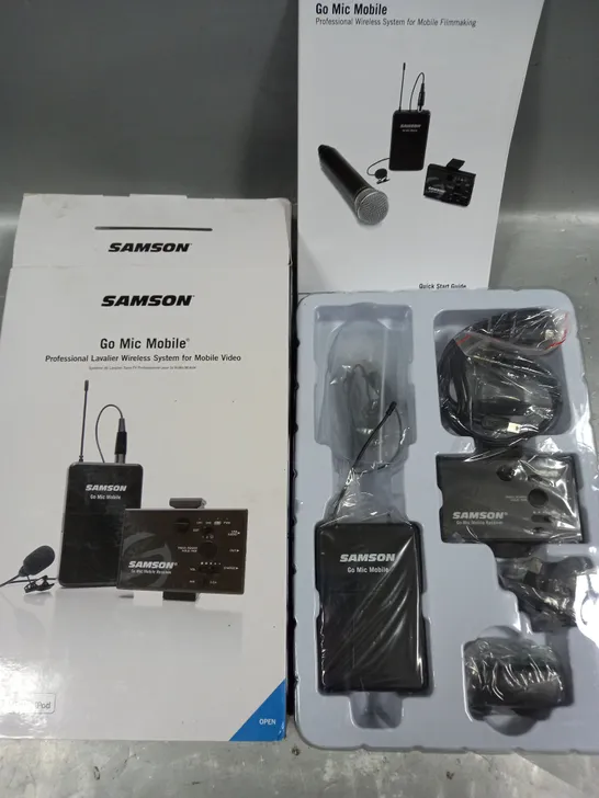 BOXED SAMSON GO MIC MOBILE PRO LAVALIER WIRELESS SYSTEM FOR MOBILE VIDEO