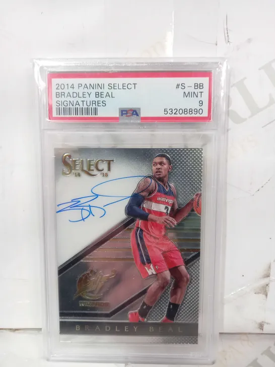 2014 PANINI SELECT FRAMED, GRADED, AND SIGNED TRADING CARD - BRADLEY BEAL