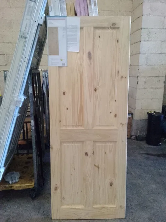 4 PANEL KNOTTY PINE INTERNAL DOOR 1981×762×35MM