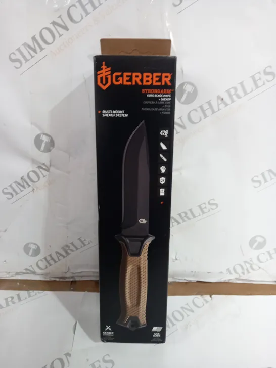 GERBER STRONGARM FIXED BLADE KNIFE + SHEATH