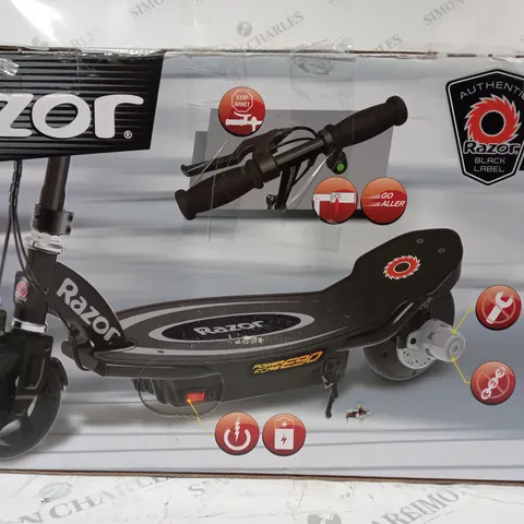 BOXED RAZOR POWERCORE E90 ELECTRIC SCOOTER IN BLACK - COLLECTION ONLY