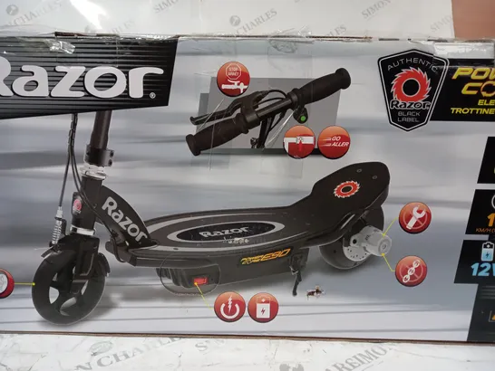 BOXED RAZOR POWERCORE E90 ELECTRIC SCOOTER IN BLACK - COLLECTION ONLY RRP £199.99