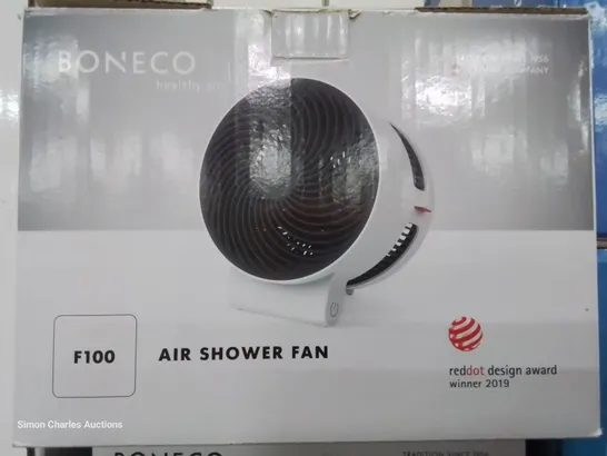 BOXED BONECO F100 DESKTOP AIR SHOWER FAN, WITH INSTRUCTIONS