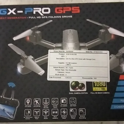 GX-PRO ULTRA DRONE + CASE HD CAMERA