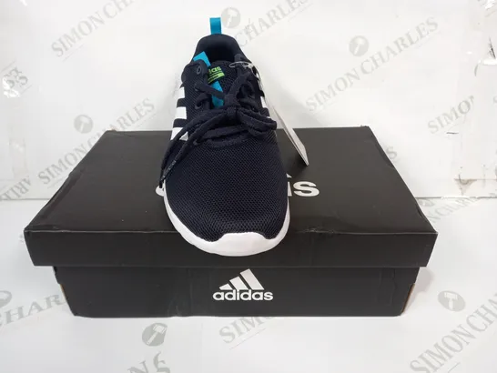 BOXED PAIR OF ADIDAS LITE RACER CLN K SHOES IN NAVY UK SIZE 6.5