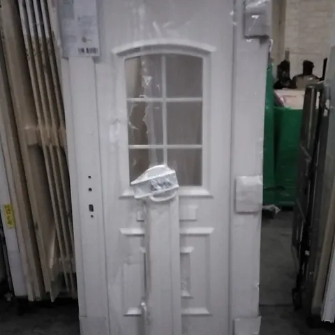 2055MM X 920MM PVCU GEORGIAN GLAZED FRONT DOOR WITH LEFT HAND OPENING