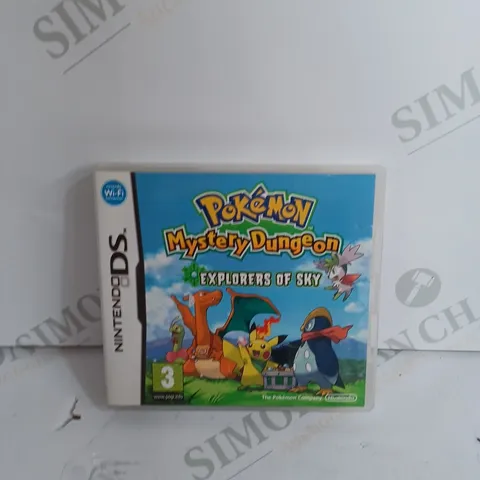 POKEMON MYSTERY DUNGEON: EXPLORERS FOR SKY NINTENDO DS