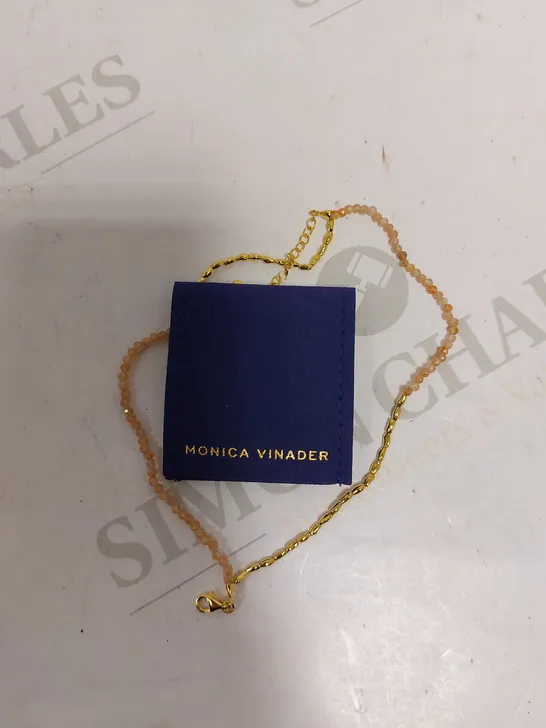 MONICA VINADER GOLD/STONE ANKLE BRACELET 