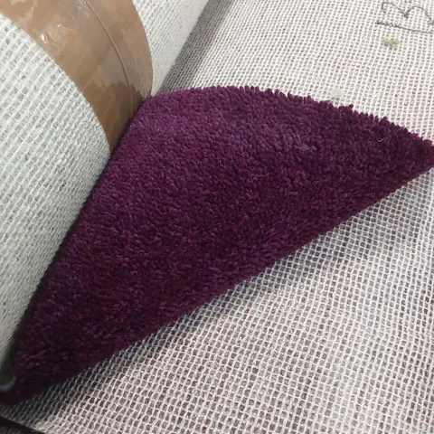 ROLL OF QUALITY DIMENSIONS DIM PLAINS ROYAL PURPLE CARPET // SIZE: APPROX 5 X 13.3m