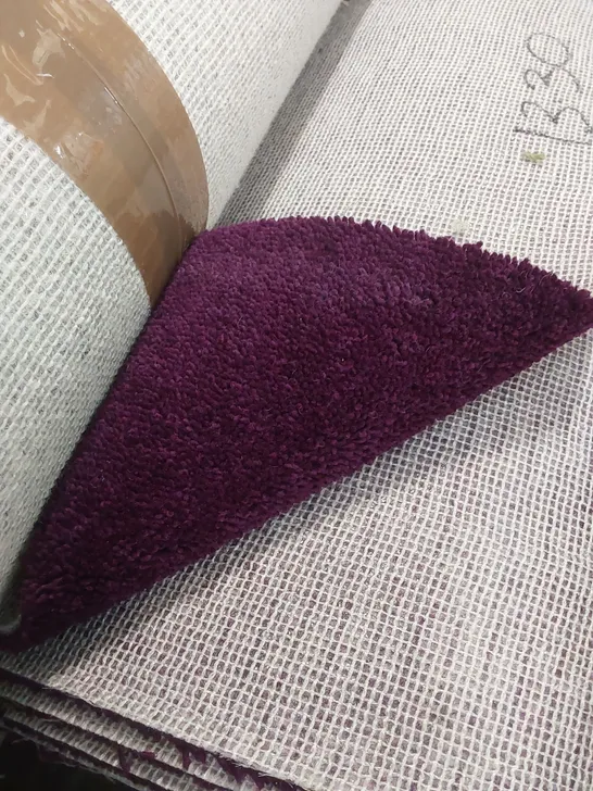 ROLL OF QUALITY DIMENSIONS DIM PLAINS ROYAL PURPLE CARPET // SIZE: APPROX 5 X 13.3m