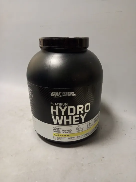 SEALED OPTIMUM NUTRITION PLATINUM HYDRO WHEY - VANILLA BEAN - 1.6KG 