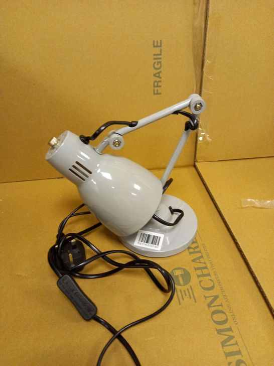 DESIGNER GREY METAL DESK LAMP