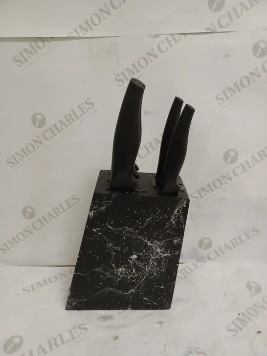 MORPHY RICHARDS ACCENTS STAINLESS STEEL KNIFE BLOCK