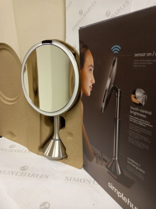 2X SIMPLEHUMAN TRU-LUX LIGHT SYSTEM SENSOR MIRROR