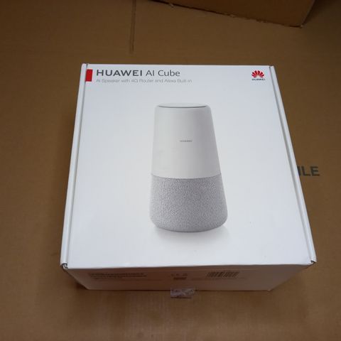BOXED HUAWEI AI CUBE - AI SPEAKER WITH 4G ROUTER/BUILT IN ALEXA 