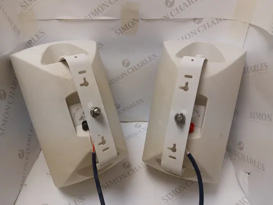 PAIR OF AUSTRALIAN MONITOR TXG50 WALL MOUNTED SPEAKERS - WHITE	