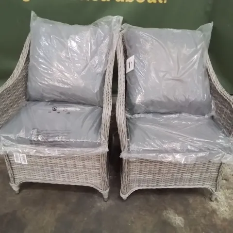 PAIR OF GOODHOME HAMILTON PATIO ARMCHAIRS