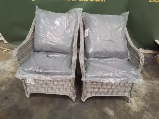 PAIR OF GOODHOME HAMILTON PATIO ARMCHAIRS