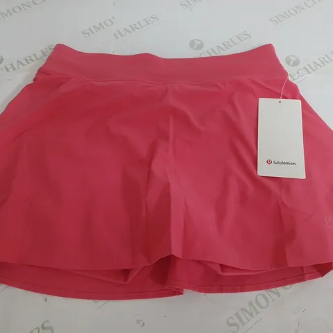 LULULEMON HOT PINK HIGH RISE TENNIS SKIRT - SIZE 8