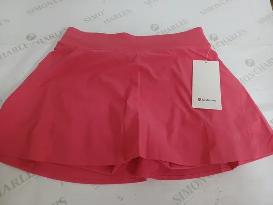 LULULEMON HOT PINK HIGH RISE TENNIS SKIRT - SIZE 8