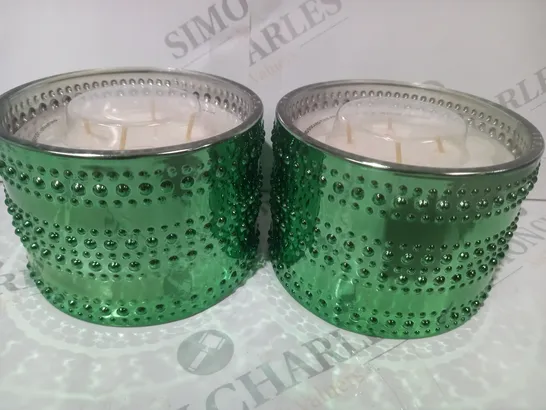 BOXED HOMEWORX BY SLATKIN & CO SET OF 2 VANILLA PINE SCENTED CANDLES