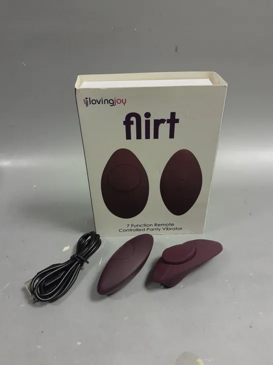 BOXED LOVINGJOY FLIRT REMOTE PANTY VIBRATOR 