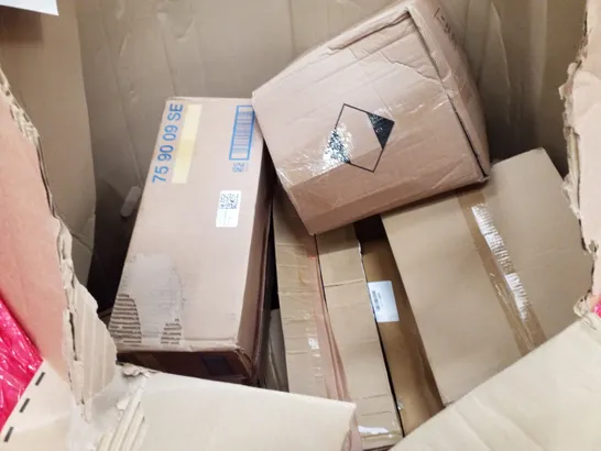 PALLET OF ASSORTED PRODUCTS INCLUDING CEILING FAN, STEAM CLEANER, KNITTING MACHINE, STAINLESS STEEL FAUCET