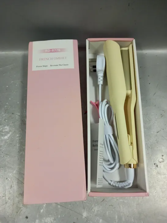 BOXED HAIR CRIMPING TOOL IN BEIGE 