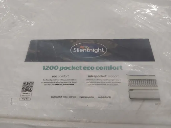 BAGGED SILENTNIGHT 1200 POCKET ECO COMFORT 4'6" DOUBLE MATTRESS 