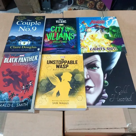 LARGE QUANTITY OF ASSORTED BOOKS TO INCLUDE; MARVEL, DISNEY AND THE COUPLE AT NO.9