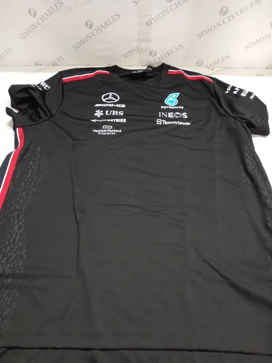 MERCEDES AMG F1 TEAM T-SHIRT IN BLACK - XXXL