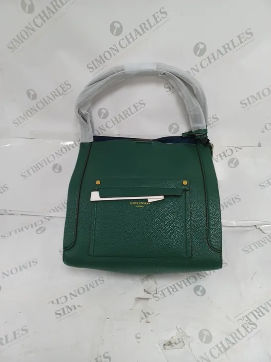 JASPER CONRAN GREEN 3 SECTION HANDBAG WITH TRAVEL BAG