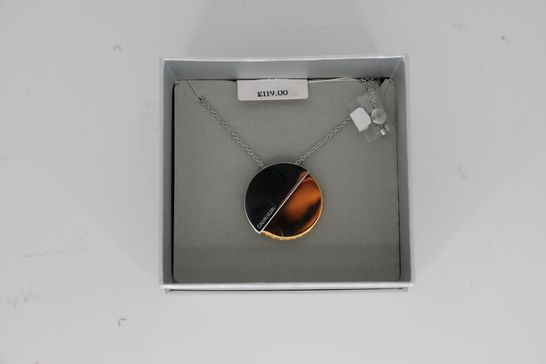 BOXED CALVIN KLEIN PINK AND STEEL NECKLET RRP £119