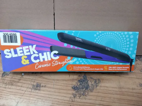 THREE BOXED SBB SLEEK AND CHIC CERAMIC STRAIGHTENERS