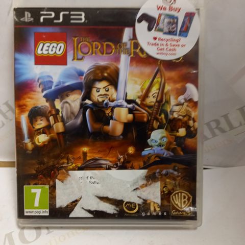 PS3 LORD OF THE RINGS LEGO GAME