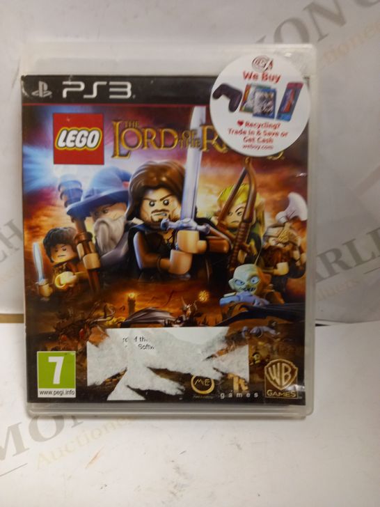 PS3 LORD OF THE RINGS LEGO GAME