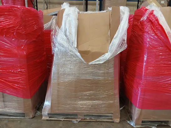 PALLET OF ASSORTED ITEMS INCLUDING:, SECURITY LOCK BOX, AIR MATTRESS, HOPPA SHOPPING TROLLEY, HEAT ACCELERATOR MAT, TOILET SEAT 