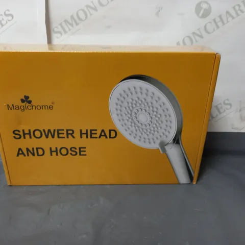 BOXED AND SEALED MAGICHOME SHOWER HEAD AND HOSE