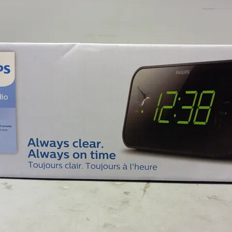 BOXED PHILIPS 3000 SERIES CLOCK RADIO