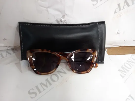 HUMMINGBIRD SUNGLASSES TORTOISE SHELL WITH CLEANING CLOTH AND BLACK CASE