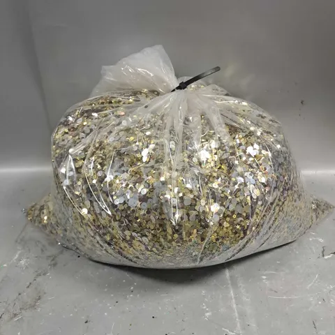 BAG OF ASSORTED SEQUINS IN MULTICOLOUR APPROXIMATELY 20KG - COLLECTION ONLY