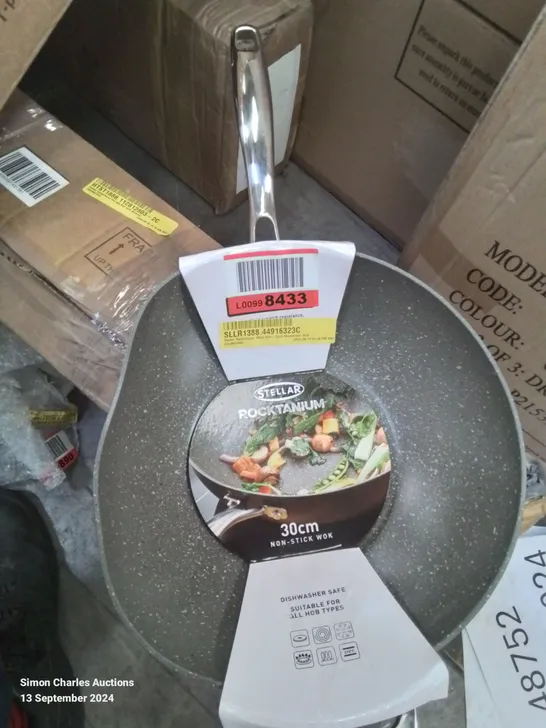 STELLA ROCKTANIUM 30CM NON - STICK ALUMINIUM WOK 