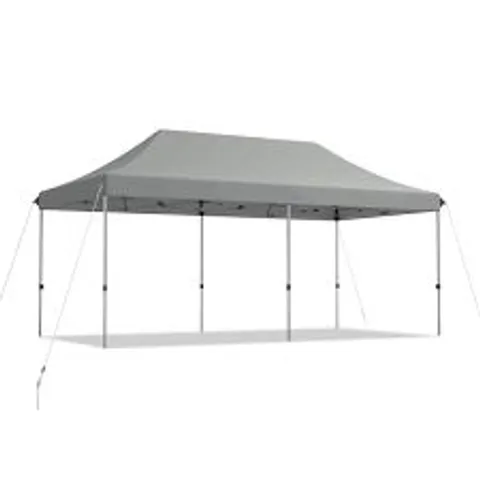 BOXED COSTWAY 6 X 3M GREY POP UP GAZEBO