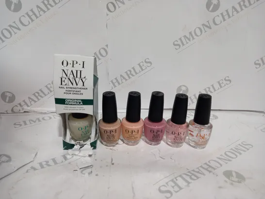 OPI 6 PIECE NAIL ENVY COLLECTION AND BAG 