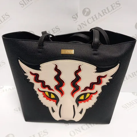 STELLA MCCARTNEY TIGER TOTE BLACK HANDBAG