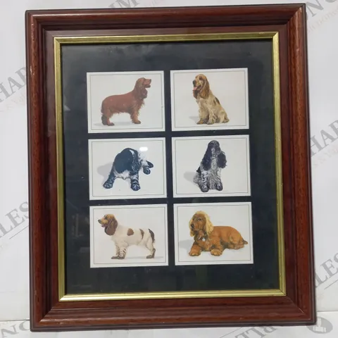 FRAMED WALL MOUNTABLE IMPERIAL DOG COLLECTION COCKER SPANIELS ART PRINT