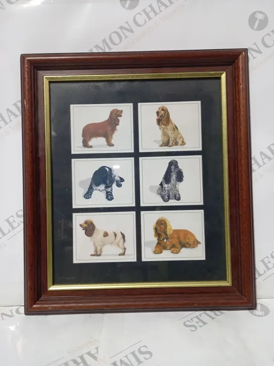 FRAMED WALL MOUNTABLE IMPERIAL DOG COLLECTION COCKER SPANIELS ART PRINT