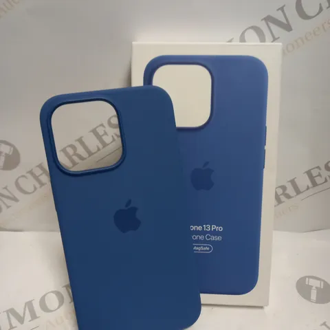BOXED IPHONE 13 PRO MAGSAFE SILICONE CASE IN BLUE 